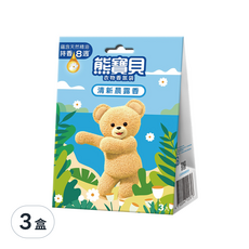 熊寶貝 衣物香氛袋 盒裝, 清新晨露香, 7g, 9入