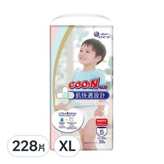GOO.N 大王 日本製肌快適褲型尿布, XL, 228片