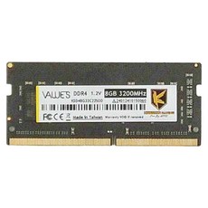 AITC 艾格 Value S DDR4 8GB 3200 SODIMM 筆記型記憶體, 1個