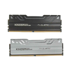 AITC 艾格 KINGSMAN RGB DDR4 16GB(8GBX2) 3200 UDIMM 桌上型電競超頻記憶體, 黑色 + 白色, 1組