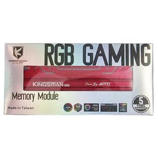 AITC 艾格 桌上型電競超頻記憶體, KINGSMAN RGB DDR4 8GB 3200 UDIMM, 紅色, 1個