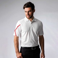 GLENMUIR 男式 St. George Golf Cross Performance Pique Polo 短袖 T恤