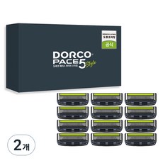 Dorco Face 5 款剃須刀片修剪器功能, 12個, 2組