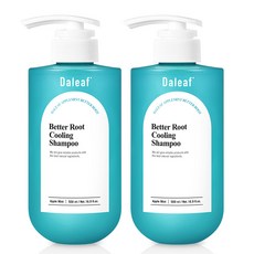 Daleaf 薄荷涼感舒緩修護洗髮精, 500ml, 2瓶