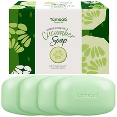 Tamsaa 小黃瓜香皂, 90克, 4個