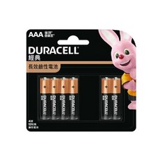 DURACELL 金頂 經典鹼性4號電池, 12顆, 1組