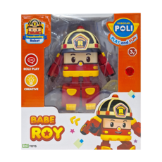 ROI TOYS POLI BABE 4吋變形車 3歲以上, 羅伊, 1盒