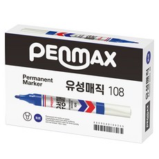 PENMAX 白板筆 12入, 藍色, 1個
