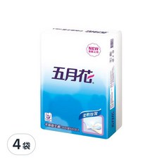 五月花 平版衛生紙, 300張, 6包, 4袋