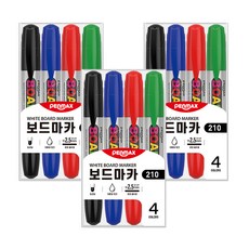 PENMAX 白板筆 黑色、藍色、紅色、綠色 3組