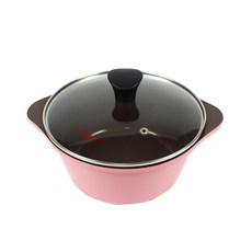 Kitchen-Art 陶瓷雙耳湯鍋, 20cm, 粉色, 1個