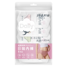 JIUJIU 親親 純棉日拋內褲5件組