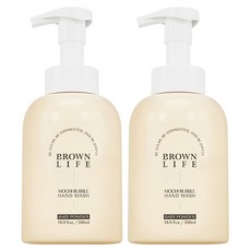 BROWN Mochi柔嫩洗手慕斯 寶寶爽身粉香, 2個, 500ml