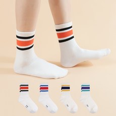 Sockpiens 女款線條滑板襪 4雙組