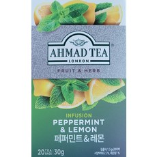 AHMAD TEA 胡椒薄荷&檸檬茶包, 1.5g, 20包, 1盒