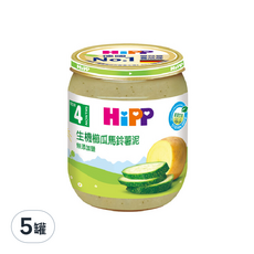 HiPP 喜寶生機 櫛瓜馬鈴薯泥, 4個月以上, 5罐