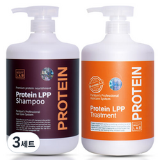 PARKJUN BEAUTY LAB LPP蛋白質洗髮精 1000ml+護髮素 1000ml, 3組