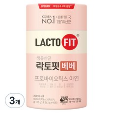 鍾根堂 LACTO-FIT益生菌粉隨身包 60入裝, 120g, 3罐