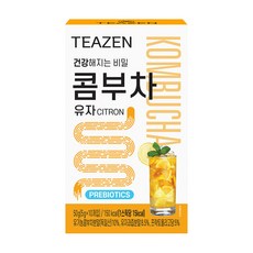 TEAZEN 柚子康普茶沖泡飲, 5g, 10包, 1盒