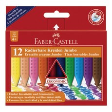 FABER-CASTELL 輝柏 握把巨型蠟筆 122540, 12 種顏色