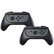 GAMMAC NS JoyCon專用把手握柄, 黑色的, 2件