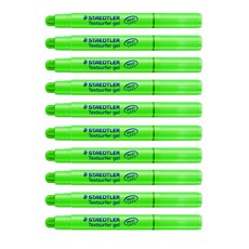 STAEDTLER Textsurfer gel 264系列旋轉中性果凍螢光筆, 綠色, 10片