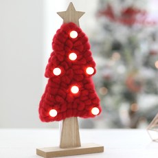Happy Village 聖誕燈泡樹擺飾, 紅色的