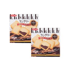 LANGULY 巧克力奶油夾心餅乾, 2盒, 129.6g