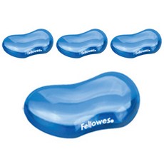 Fellowes 斐樂 迷你凝膠護腕墊, 藍色, 4入