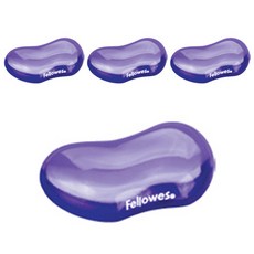 Fellowes 斐樂 迷你凝膠護腕墊, 紫色的, 4個