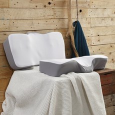 LIV MOM 高級 3D 記憶海綿枕頭 2p+Cover 2p 套組, 灰色(網狀)
