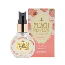 BODYHOLIC Peach Potion頭髮身體噴霧 桃花香, 50ml, 1瓶