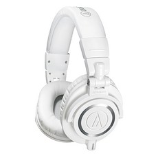 audio-technica 鐵三角 耳罩式密封監聽耳機 ATH-M50x, 白色的