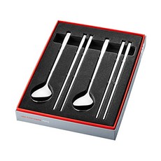 Fissler 菲仕樂 Modern Cutlery雙人不鏽鋼餐具組, 1組, 湯匙*2入+筷子*2入