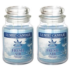 LUMIE CANDLE 香氛蠟燭, 04 清新空氣, 630g, 2罐