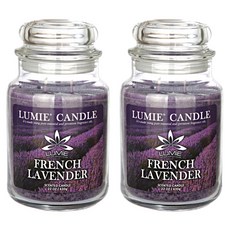 LUMIE CANDLE 香氛蠟燭, 02 法國薰衣草, 630g, 2罐