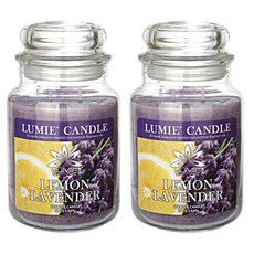 LUMIE CANDLE 香氛蠟燭, 03 檸檬薰衣草, 630g, 2罐