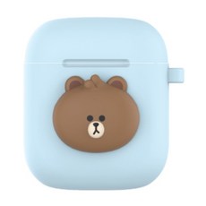 ROYCHE Line Friends 迷你 Airpod 保護套, RAC-LF-MINI-BR, 棕色的