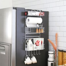KOXINA 折疊式冰箱側掛置物架, 單一顏色