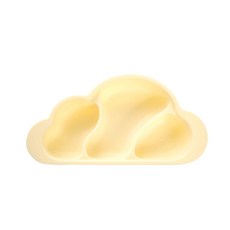 MOTHER'S CORN 雲朵造型吸盤3格餐盤, 黃色, 單品