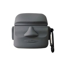 DAPER NAM Moai Stone Statue Dolhareubang AirPods Pro Case 第3代+鑰匙圈, 混色, 單品