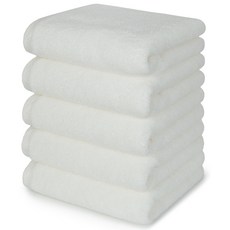 Moohan Towel 飯店毛巾 200g, 白色, 5條