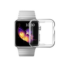 DC NET WORK Apple Watch TPU全覆蓋透明錶殼, 透明