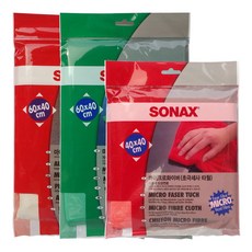 SONAX 3 件套洗車毛巾, 1套, 混合顏色