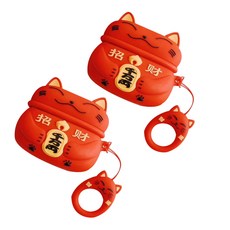 福貓 AirPods Pro 耳機盒 2p, 單品, 紅色的