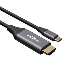 HDtop Type C轉HDMI 4K 60Hz轉接線 HT-3C001 1.8m, 混合顏色, 1個