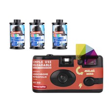 lomography 簡單使用 Metropolis 即時相機 + ISO400 膠片 3p, 單品, 1套