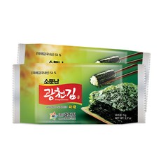 Kwang Cheon Kim 廣川海苔 麻油鹽烤海苔, 5g, 32包