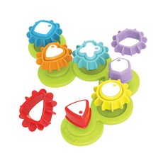 Yookidoo 益智齒輪玩具組 3歲以下, 黃色+橘色+淺藍色+深藍色+紫色+紅色, 1組