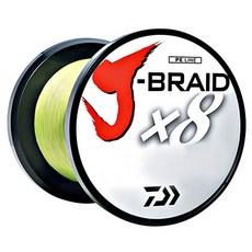 DAIWA J Braid Grand X8A 編織釣魚線 No. 1.2 20LB-150, 黃綠色